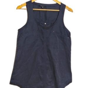 Naked Zebra Navy Blue Tank sz M